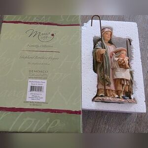 NIB Demdaco Mama Says Shepherd Brothers Figurine - Earthy Tones
